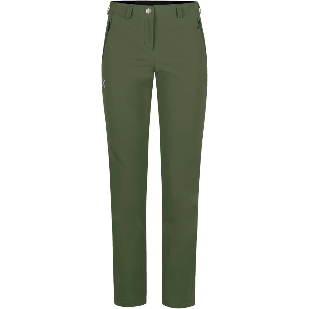 Montura pantalón montaña mujer GROOVE PANTS WOMAN VERDE vista frontal