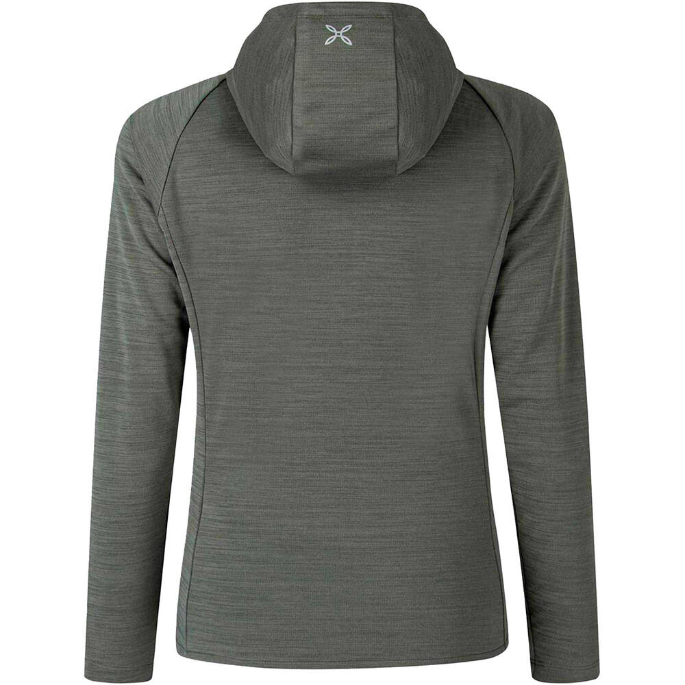 Montura Sudaderas Montaña Mujer TIMELESS MAGLIA VERDE vista trasera