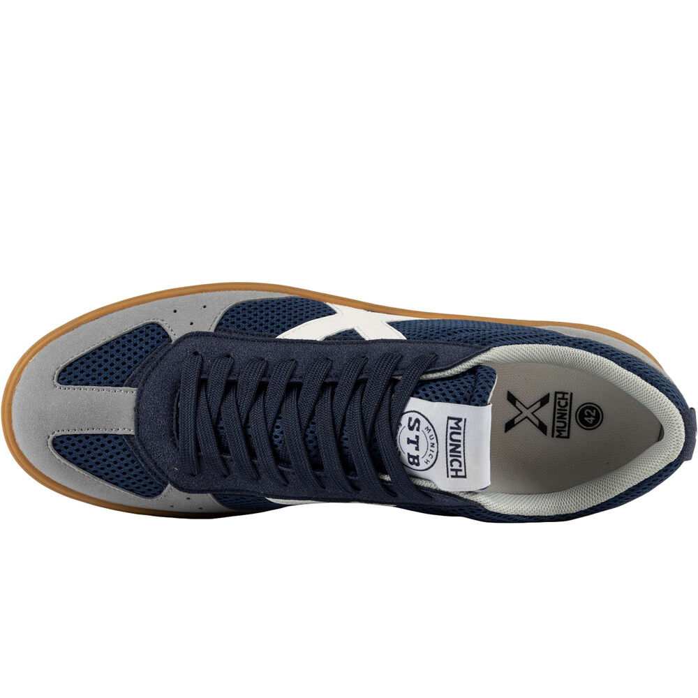 Munich zapatilla moda hombre BREAK 40 AZUL vista trasera
