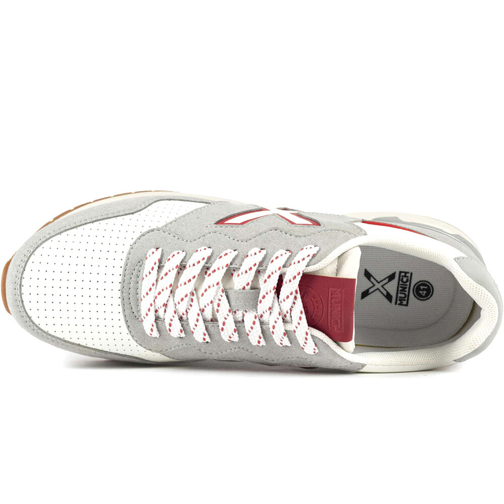 Munich zapatilla moda hombre DASH PREMIUM 256 BLANCO vista trasera