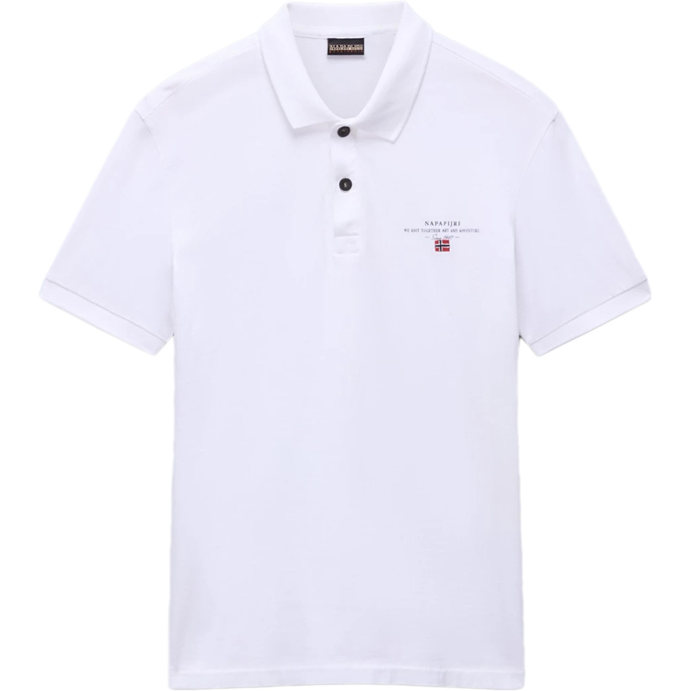 Napapijri polo manga corta hombre ELBAS BLANCO vista detalle