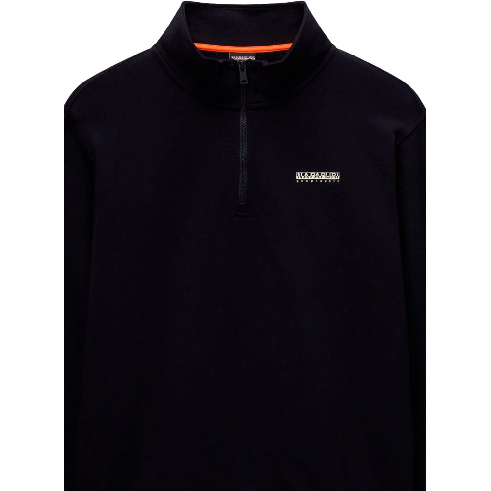 Napapijri sudadera hombre SMALL BOX NEGRO vista detalle