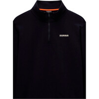 Napapijri sudadera hombre SMALL BOX NEGRO vista detalle