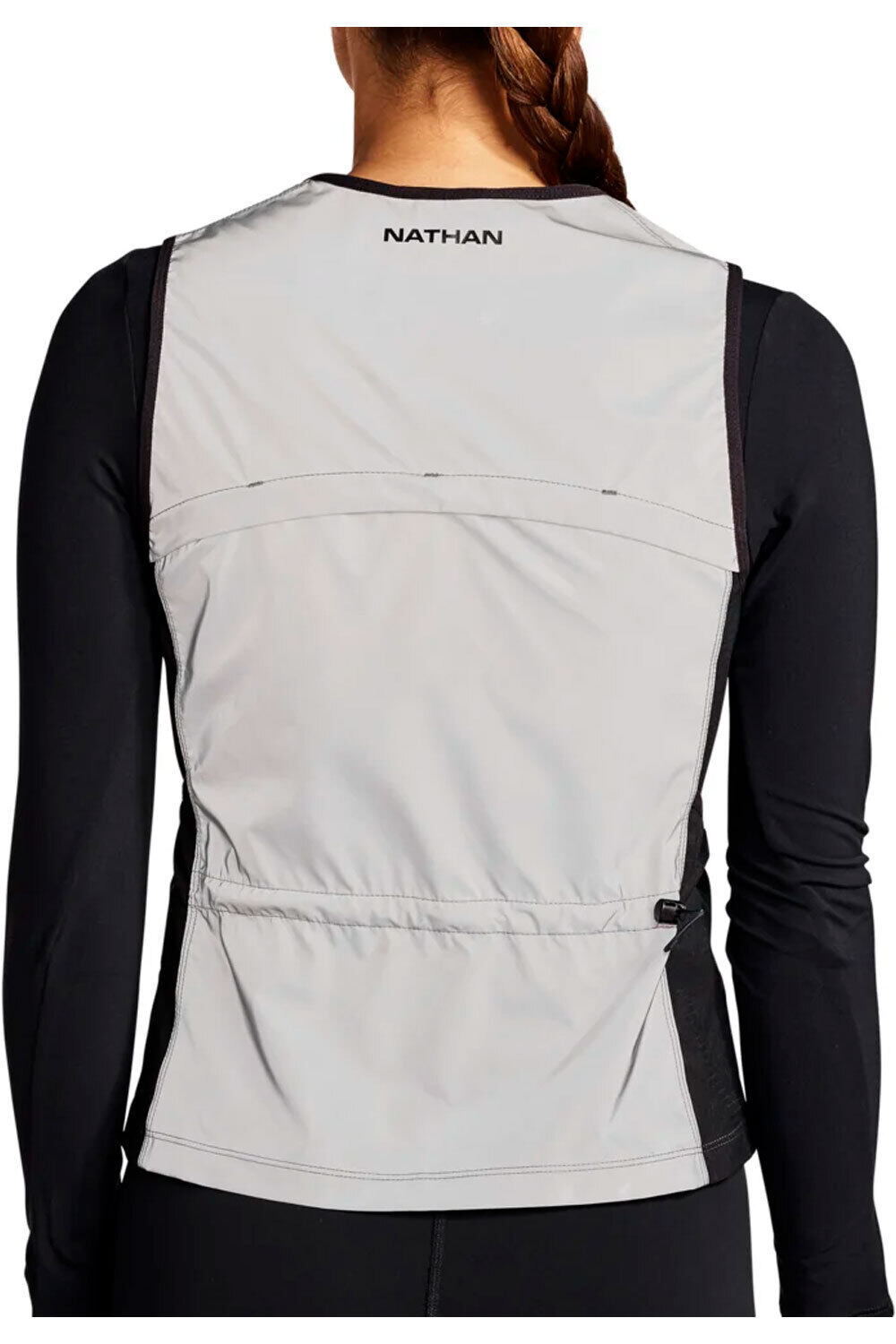 Nathan varios running Wm's Hyper Reflective Vest GRIS 01