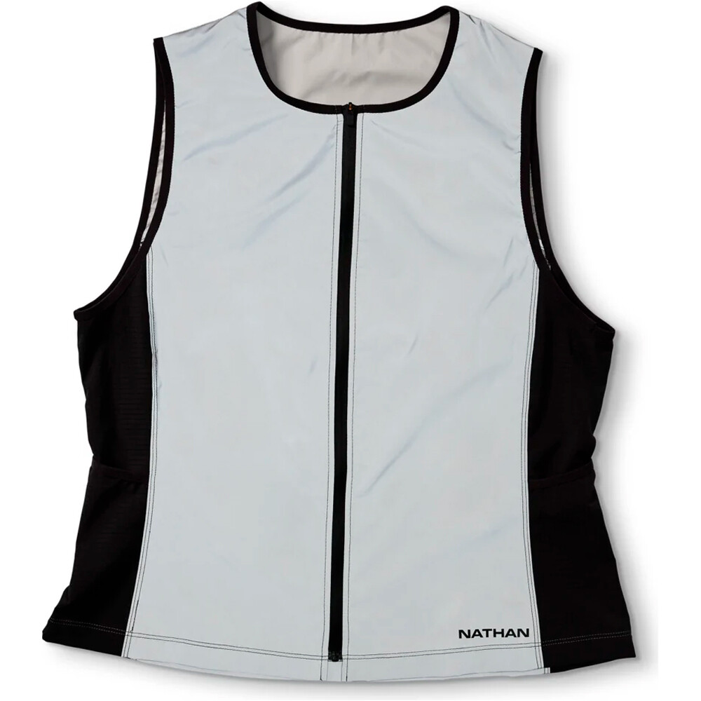 Nathan varios running Wm's Hyper Reflective Vest GRIS 03