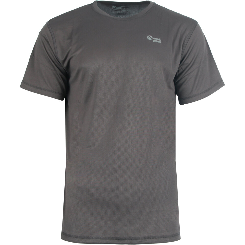 Neak Peak camiseta montaña manga corta hombre FRANCISCO II GRIS vista frontal