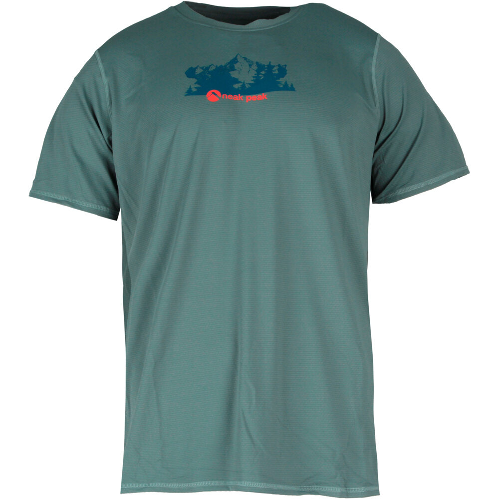 Neak Peak camiseta montaña manga corta hombre THIAGO AZUL vista frontal
