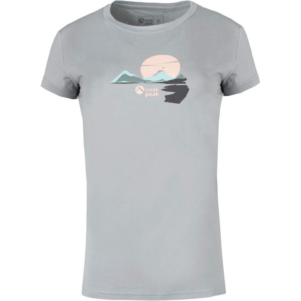 Neak Peak camiseta montaña manga corta mujer JULIETA BLANCO vista frontal