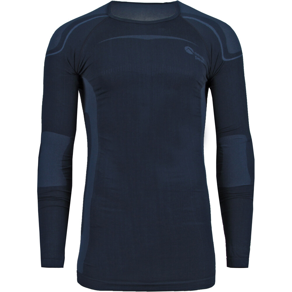 Neak Peak camiseta térmica manga larga hombre DELTAN AZUL vista frontal