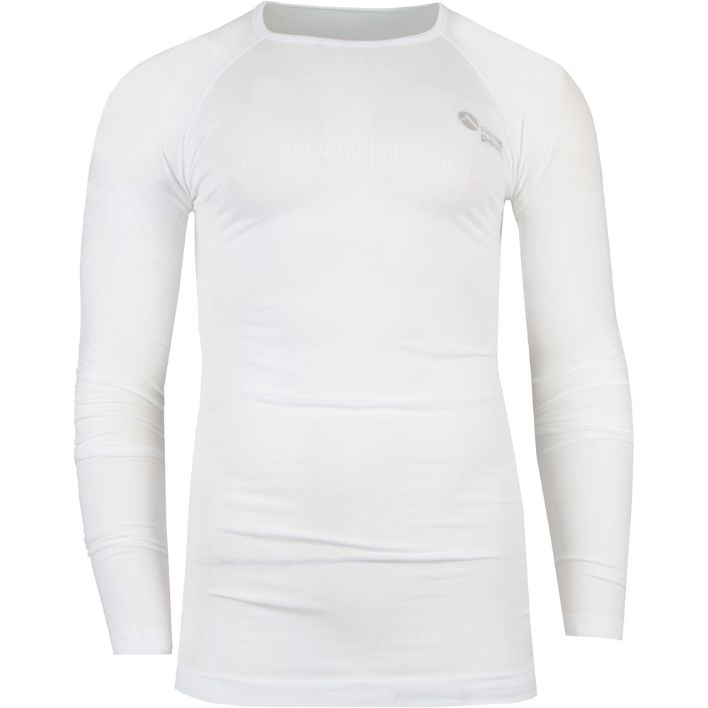 Neak Peak camiseta térmica manga larga hombre DELTAN BLANCO vista frontal