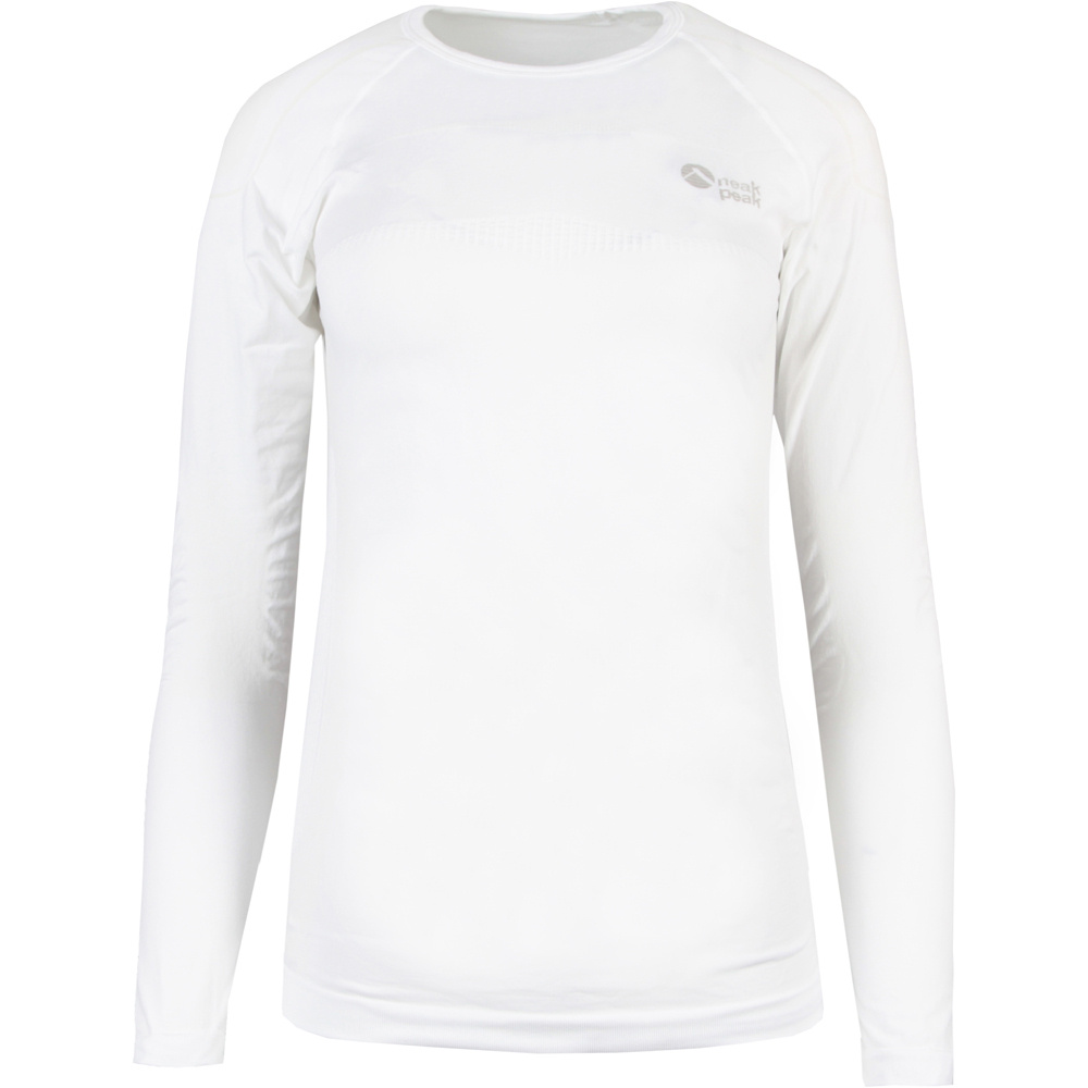 Neak Peak camiseta térmica manga larga mujer DELTAN BLANCO vista frontal