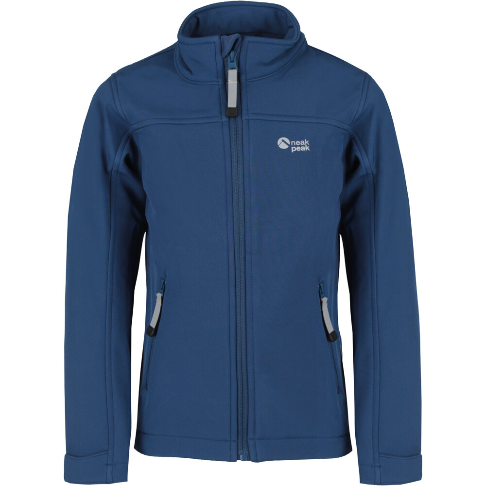 Neak Peak chaqueta softshell niño LUIS AZUL vista frontal