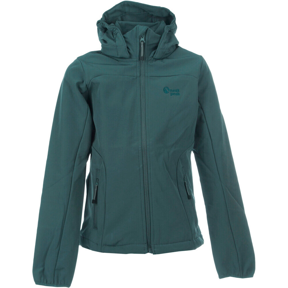 Neak Peak chaqueta softshell niño MARCO AZUL vista frontal