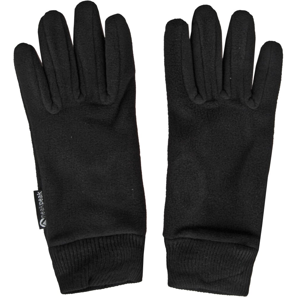 Neak Peak guante moda hombre POLAR NEGRO vista frontal