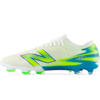 New Balance botas de futbol cesped artificial Furon Pro FG V9 BLANCO puntera