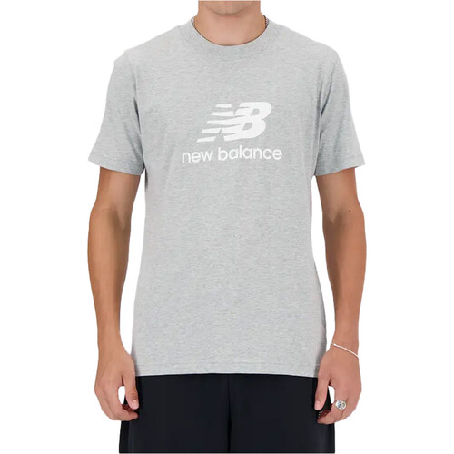 NEW BALANCE STACKED LOGO gris