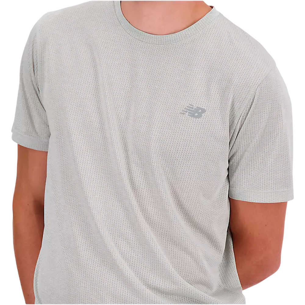 New Balance camiseta técnica manga corta hombre ATHLETICS GRIS 03