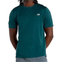 New Balance camiseta técnica manga corta hombre Athletics T-Shirt VERDE vista frontal