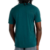 New Balance camiseta técnica manga corta hombre Athletics T-Shirt VERDE vista trasera