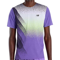 New Balance camiseta técnica manga corta hombre RACE DAY ULTRA LIGHT MORADO vista frontal