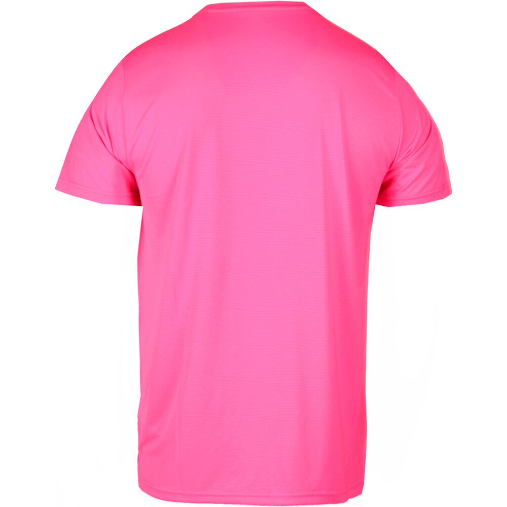 New Balance camiseta técnica manga corta hombre SPORT ESSENTIALS ROSA vista trasera