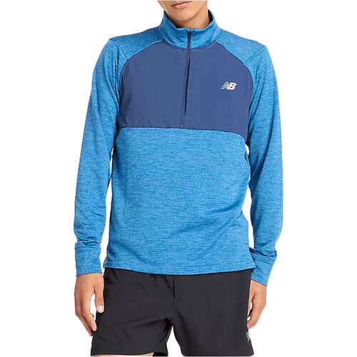New Balance camiseta técnica manga larga hombre ATHLETICS HEAT GRID AZUL