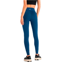 New Balance malla larga running mujer SLEEK POCKET HIGH RISE LEGGING 27 AZUL vista trasera