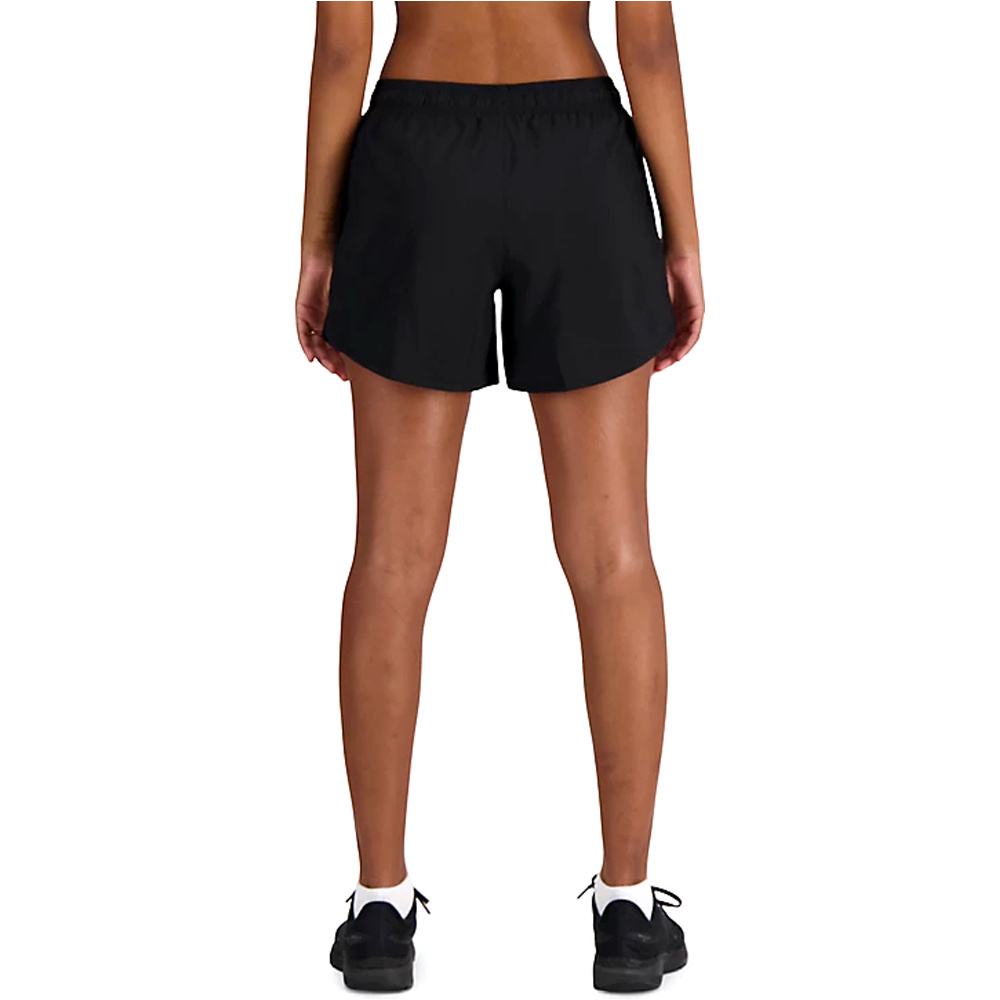 New Balance pantalón running mujer SPORT ESSENTIAL NEGRO vista trasera