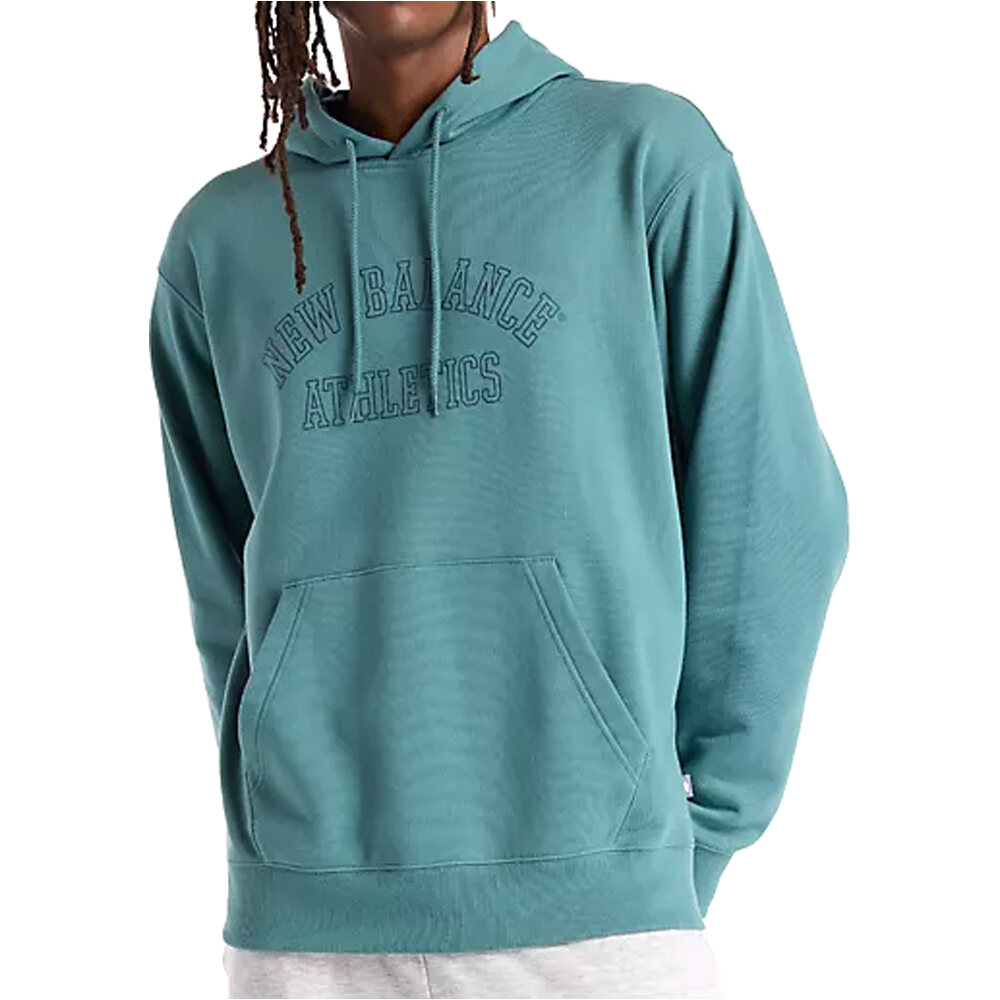 New Balance sudadera hombre GRAPHIC VERDE vista frontal