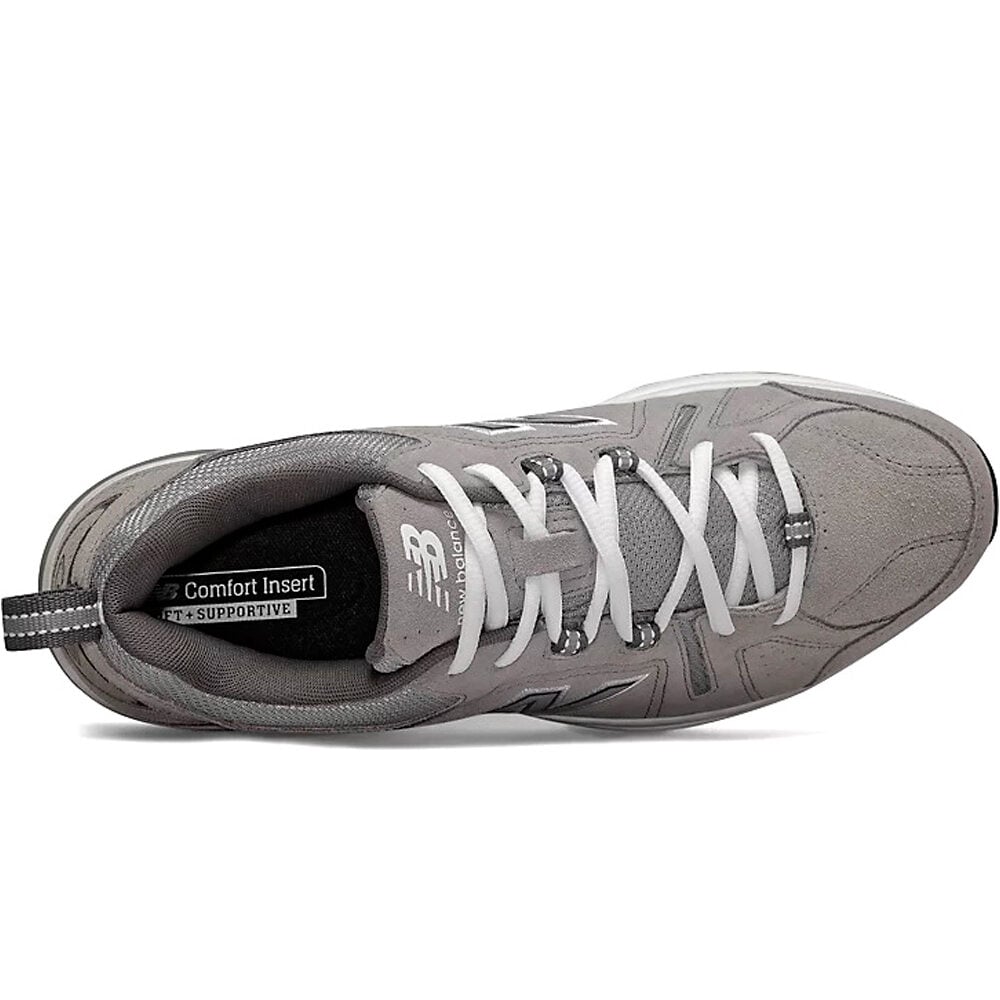 New Balance zapatilla indoor hombre 608v5 GRIS vista superior