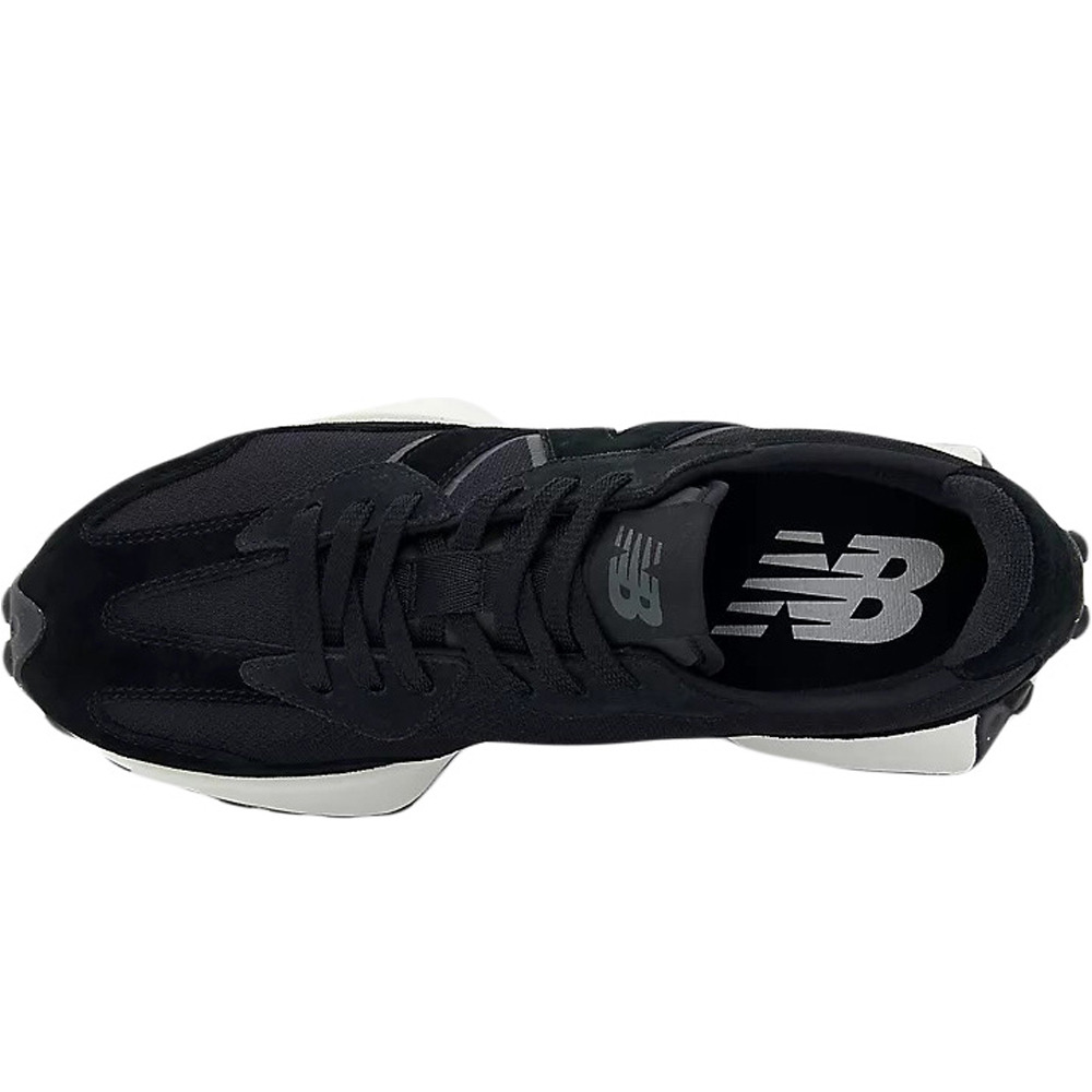 New Balance zapatilla moda hombre 327 NEGRO vista superior