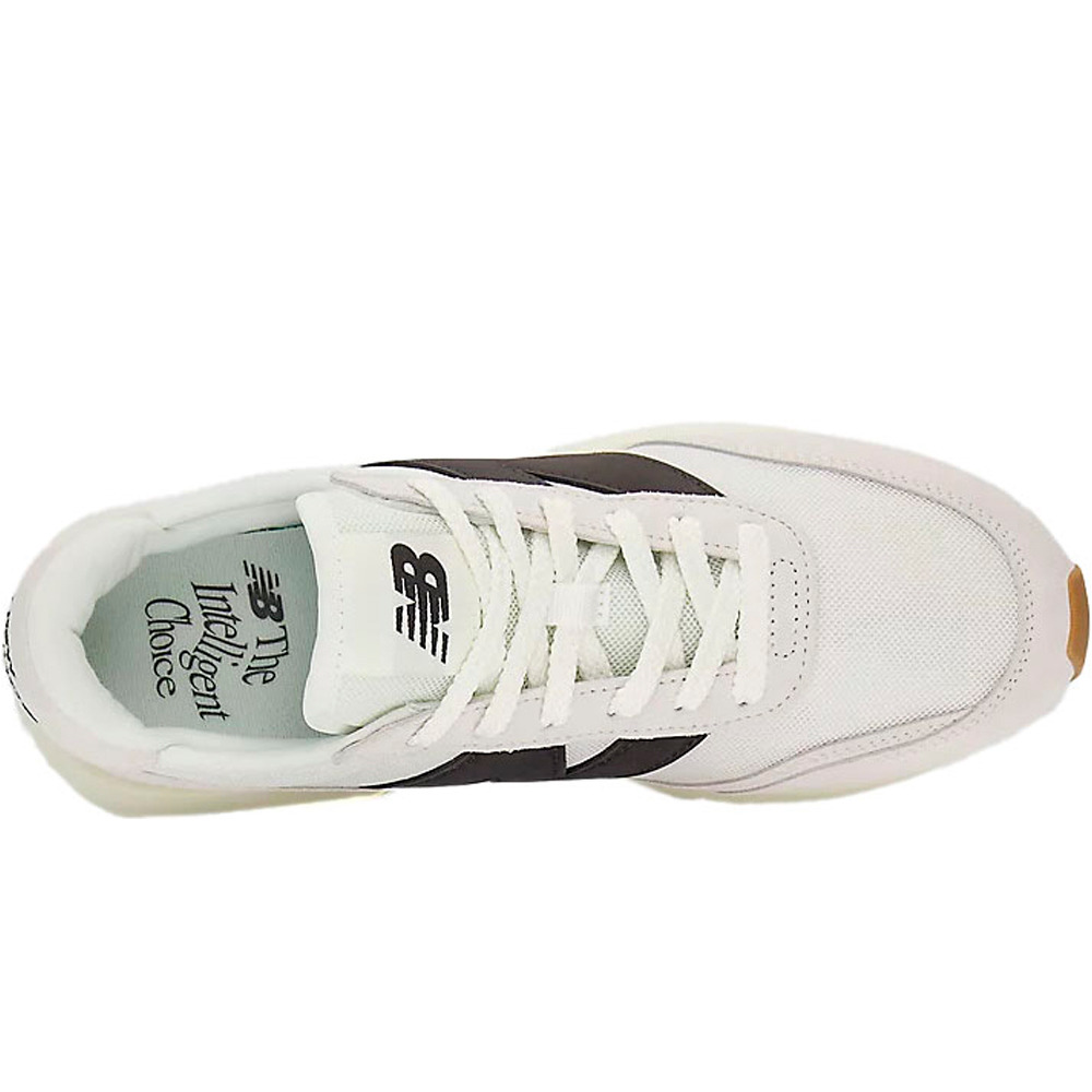 New Balance zapatilla moda hombre 370 BLANCO vista superior