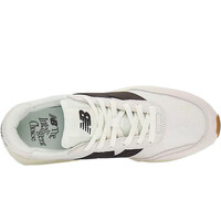 New Balance zapatilla moda hombre 370 BLANCO vista superior