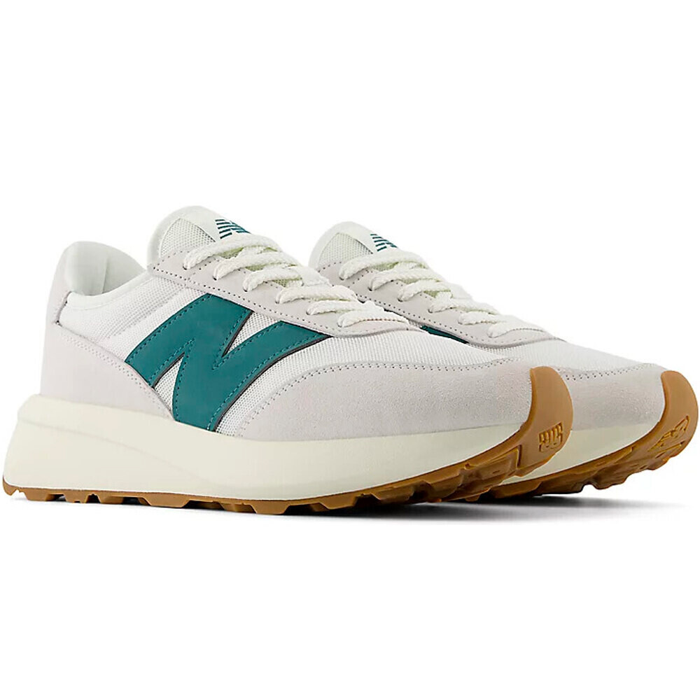 New Balance zapatilla moda hombre 370 MARRON lateral interior