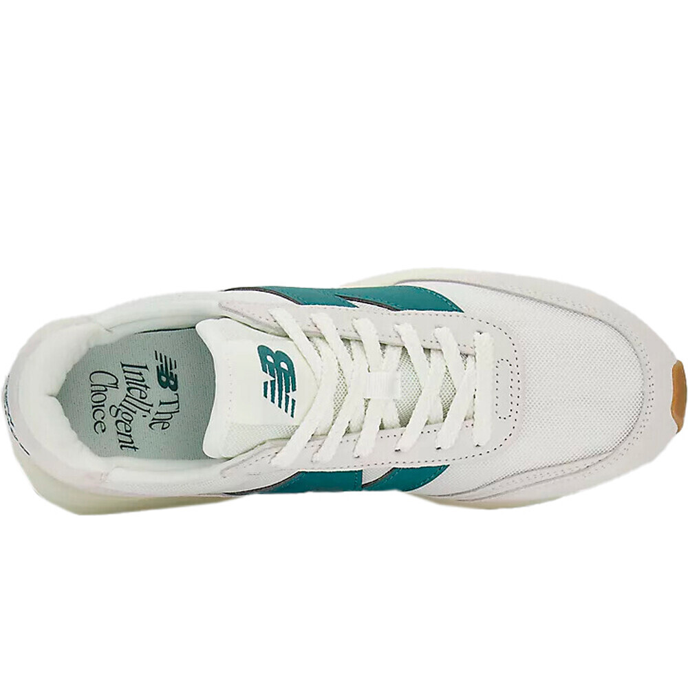 New Balance zapatilla moda hombre 370 MARRON vista superior