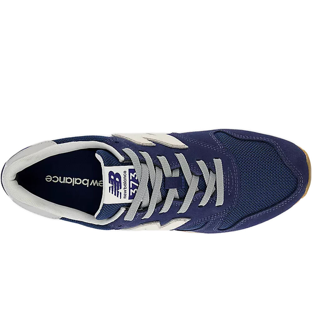 New Balance zapatilla moda hombre 373 AZUL vista superior