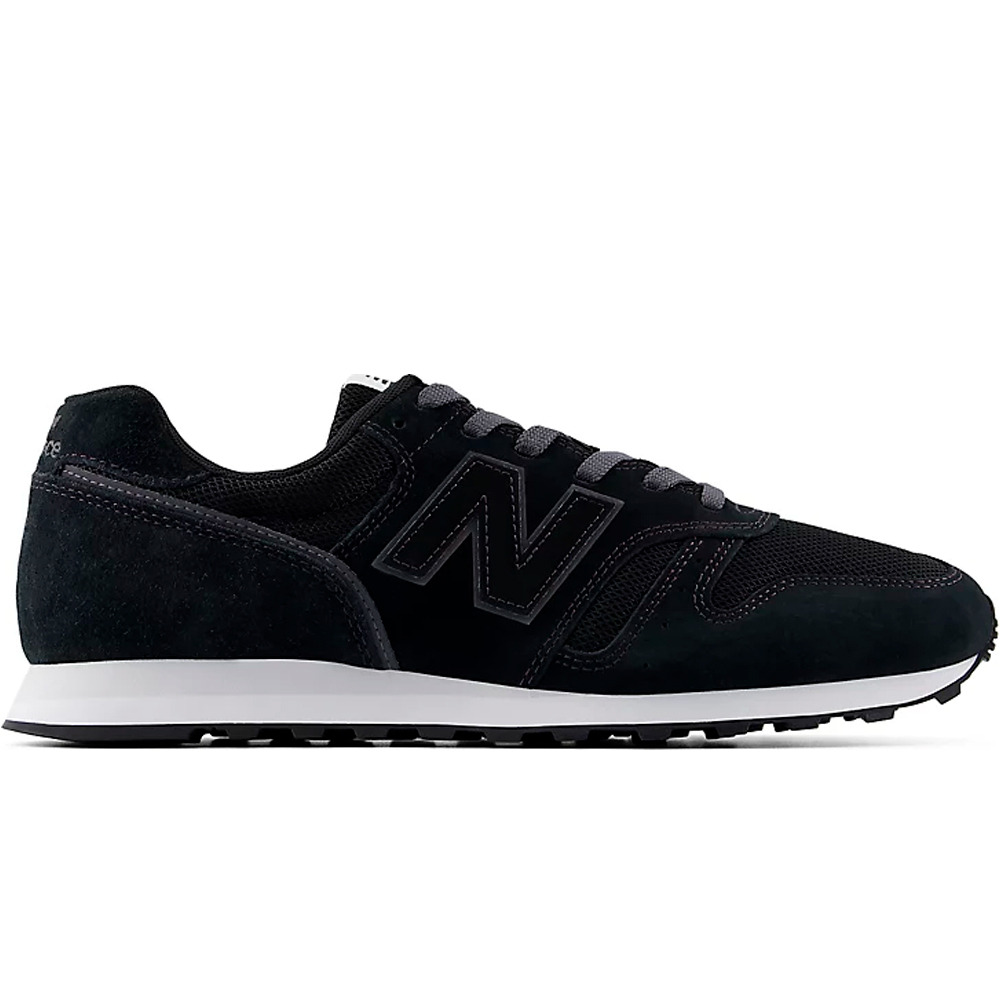 New Balance zapatilla moda hombre 373 NEGRO lateral exterior