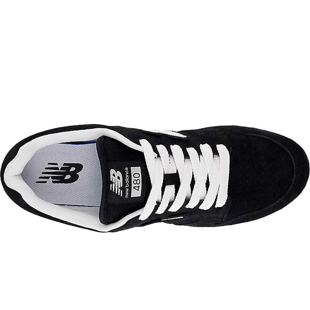 New Balance zapatilla moda hombre 480 NEGRO vista superior