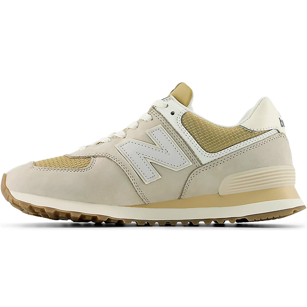 New Balance zapatilla moda hombre 574 MARRON puntera