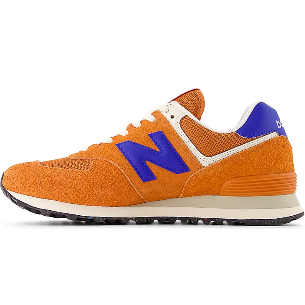 New Balance zapatilla moda hombre 574 MARRON puntera