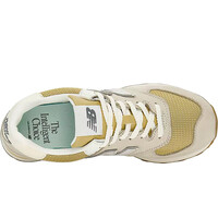 New Balance zapatilla moda hombre 574 MARRON vista superior