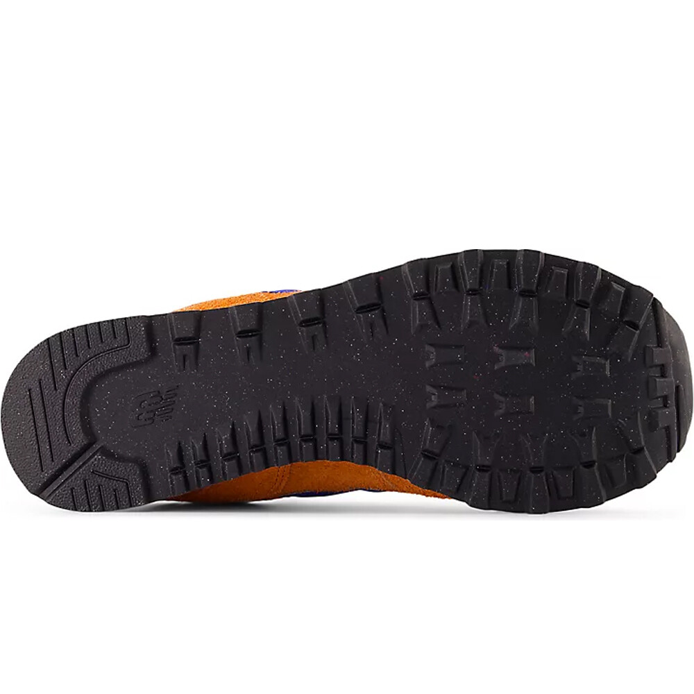 New Balance zapatilla moda hombre 574 MARRON vista trasera