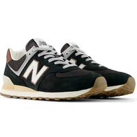 New Balance zapatilla moda hombre 574 NEGRO lateral interior