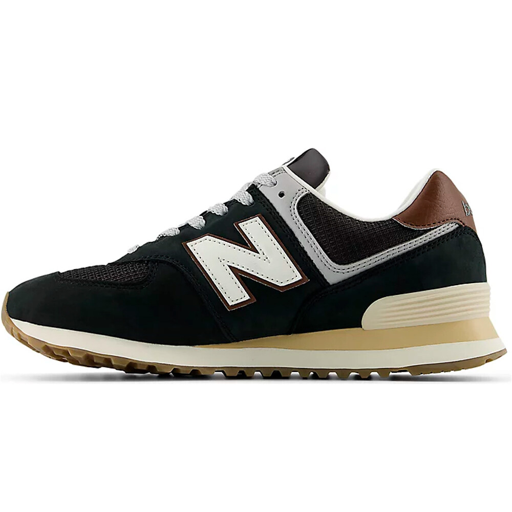 New Balance zapatilla moda hombre 574 NEGRO puntera