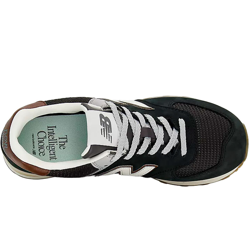 New Balance zapatilla moda hombre 574 NEGRO vista superior