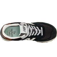 New Balance zapatilla moda hombre 574 NEGRO vista superior