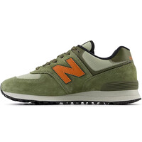 New Balance zapatilla moda hombre 574 VERDE puntera