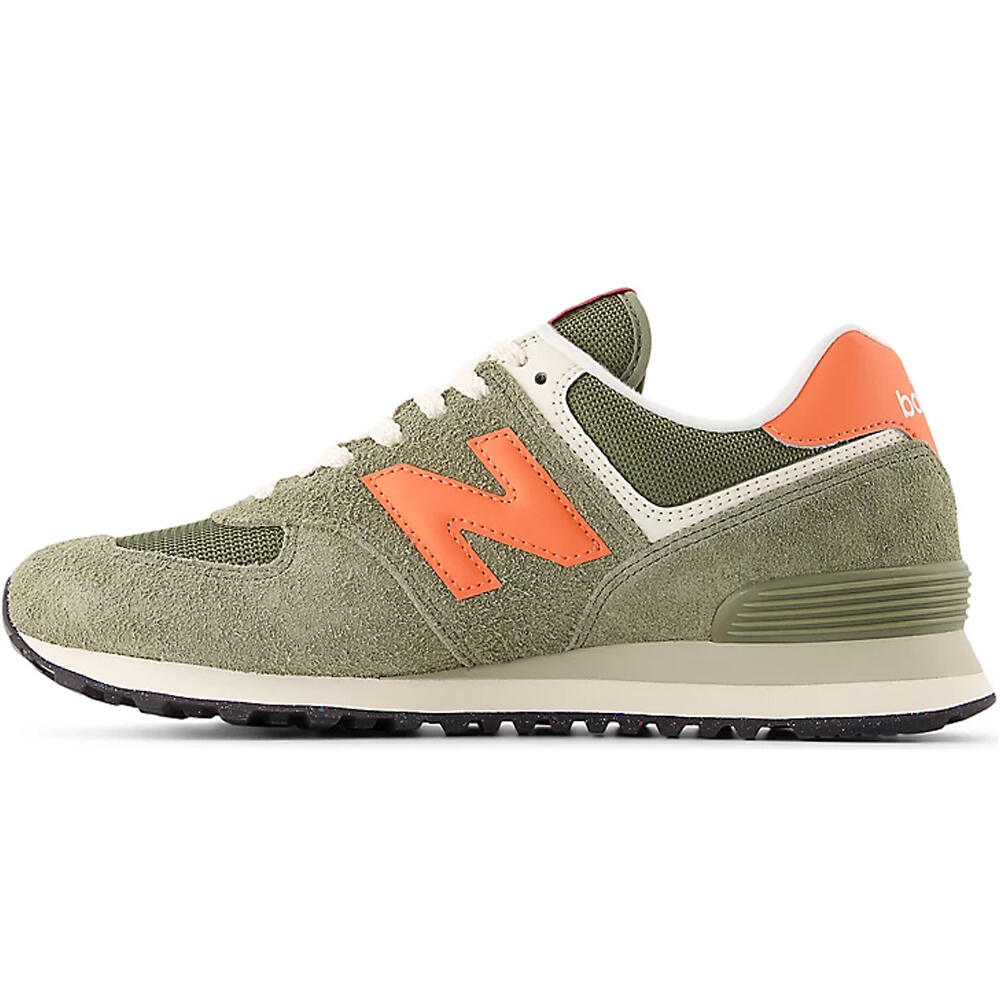 New Balance zapatilla moda hombre 574 VERDE puntera