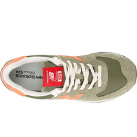 New Balance zapatilla moda hombre 574 VERDE vista superior