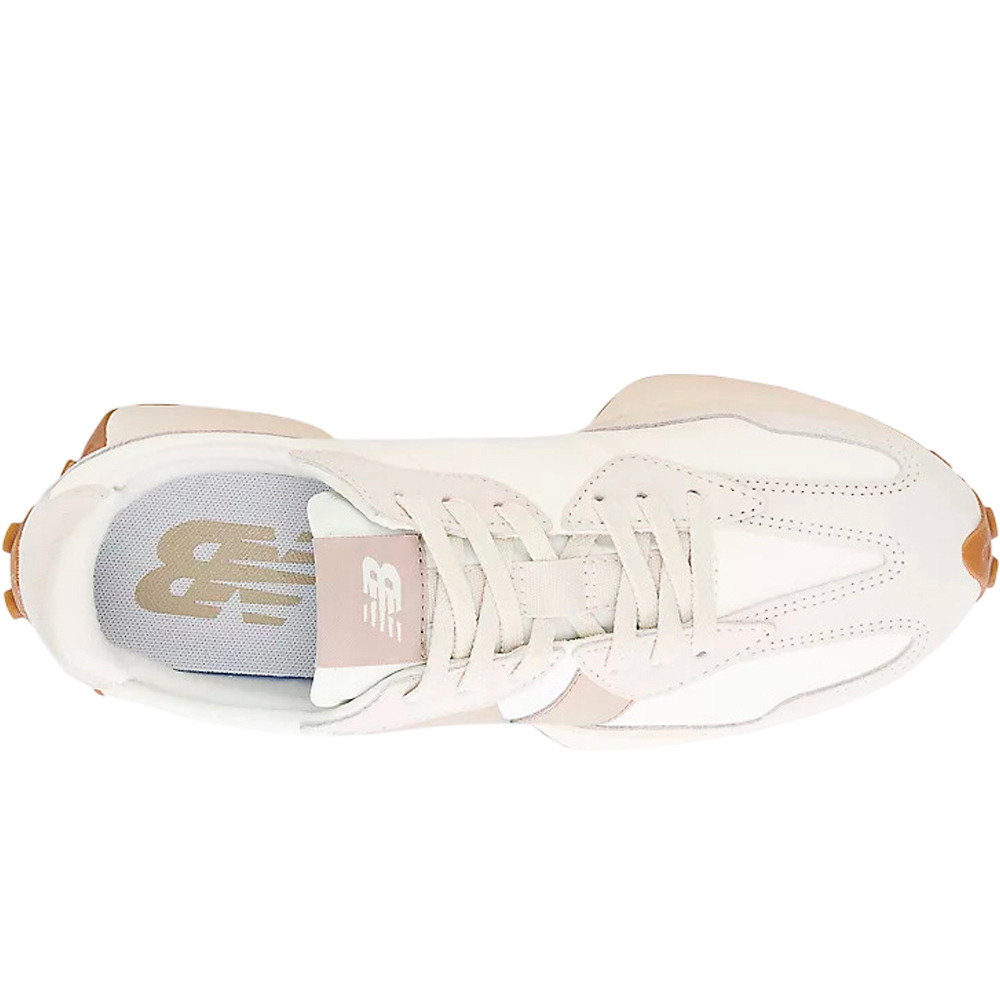 New Balance zapatilla moda mujer 327 BLANCO vista trasera